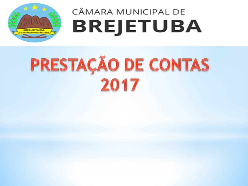 PRESTAÇÃO DE CONTAS EXERCÍCIO 2017