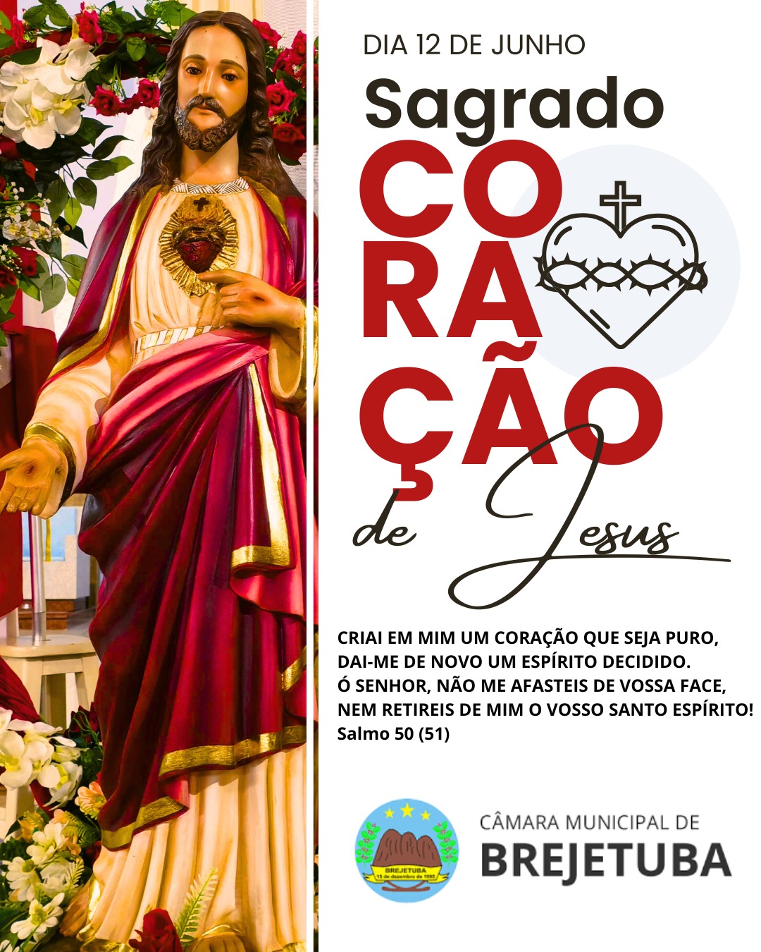 Feriado Municipal Sagrado Coração de Jesus